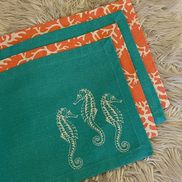 unknown Dining Nwot Beach Themed Placemats Set Of 4 Poshmark